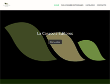Tablet Screenshot of lacaracolaeditores.com